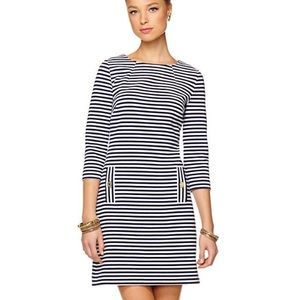 Lilly Pulitzer Navy and White striped dress, XXS